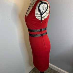 Cute tight fitted red dress!